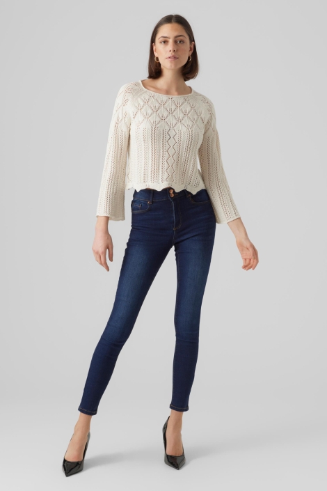 Vero Moda vmginger 3/4 boatneck pullover ga n
